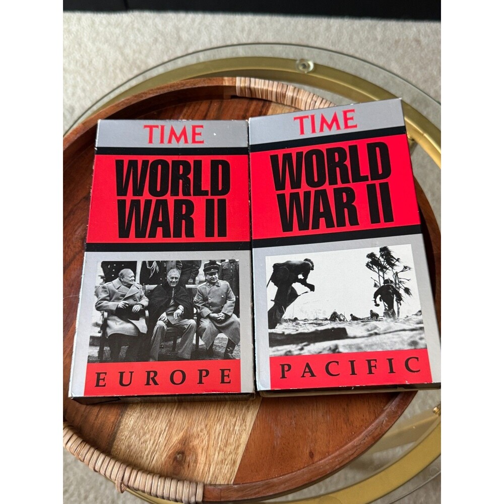 2 Time World War II  Pacific & Europe VHS Cassette Tapes